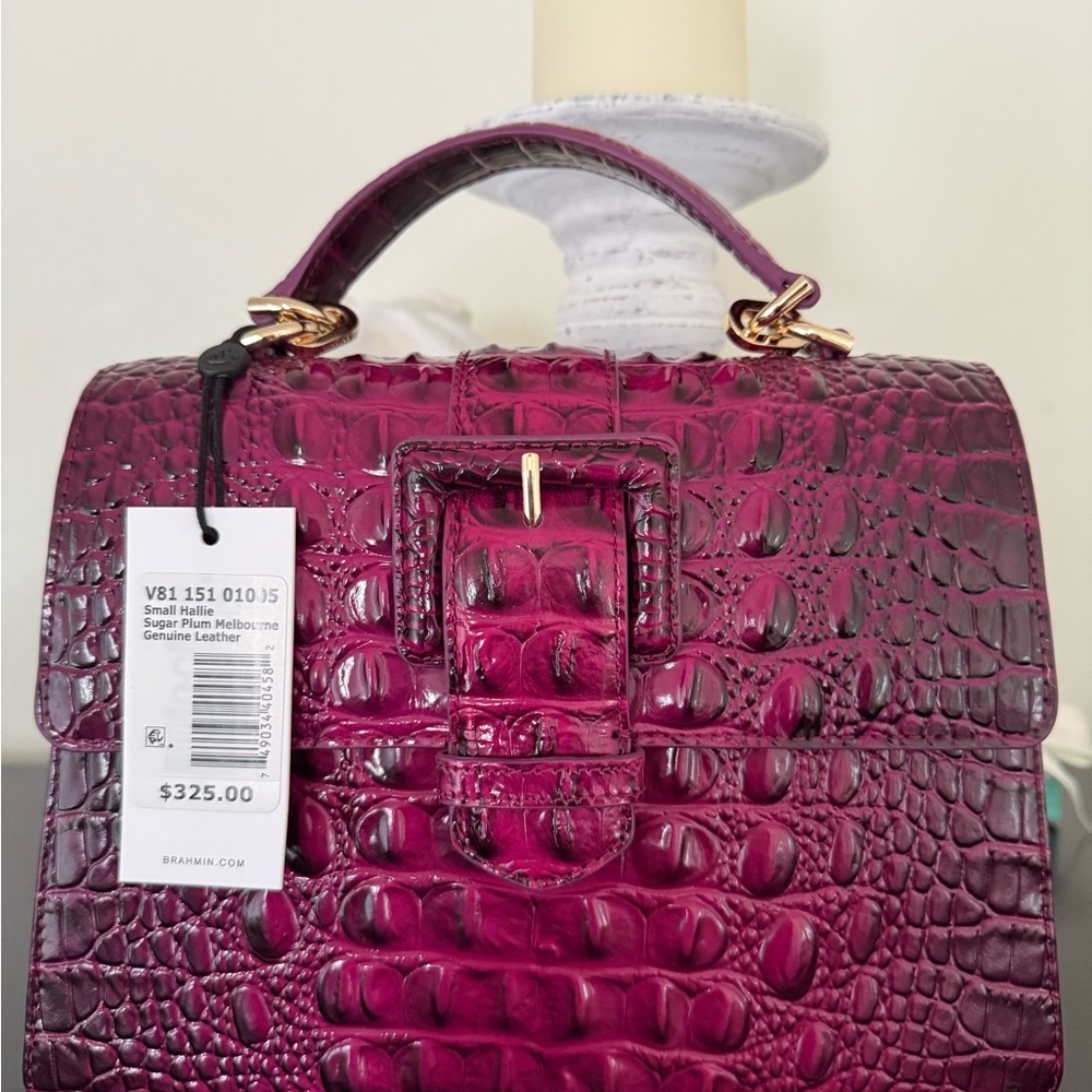 Beautiful Brahmin Small Hallie Satchel with Gold Hardware- BRAND NEW! Stunning!